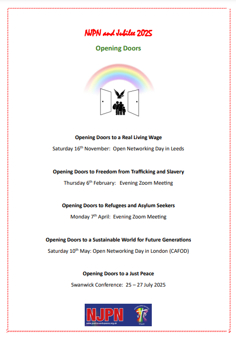 National Justice And Peace Network banner