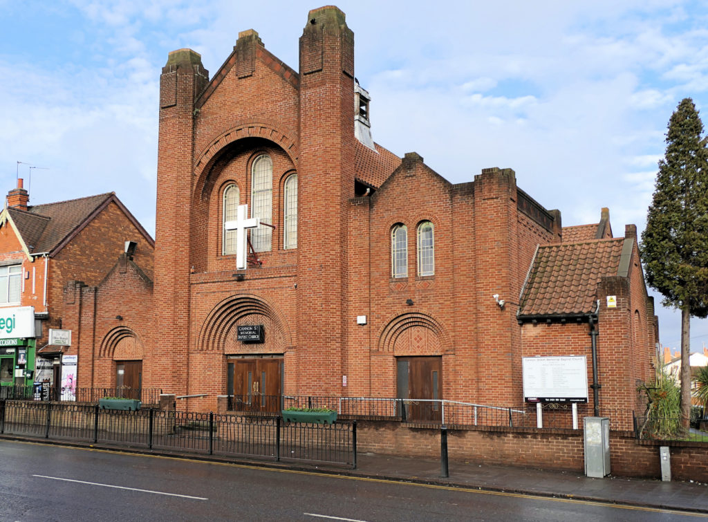 Cannon Street Memorial Baptist Church banner