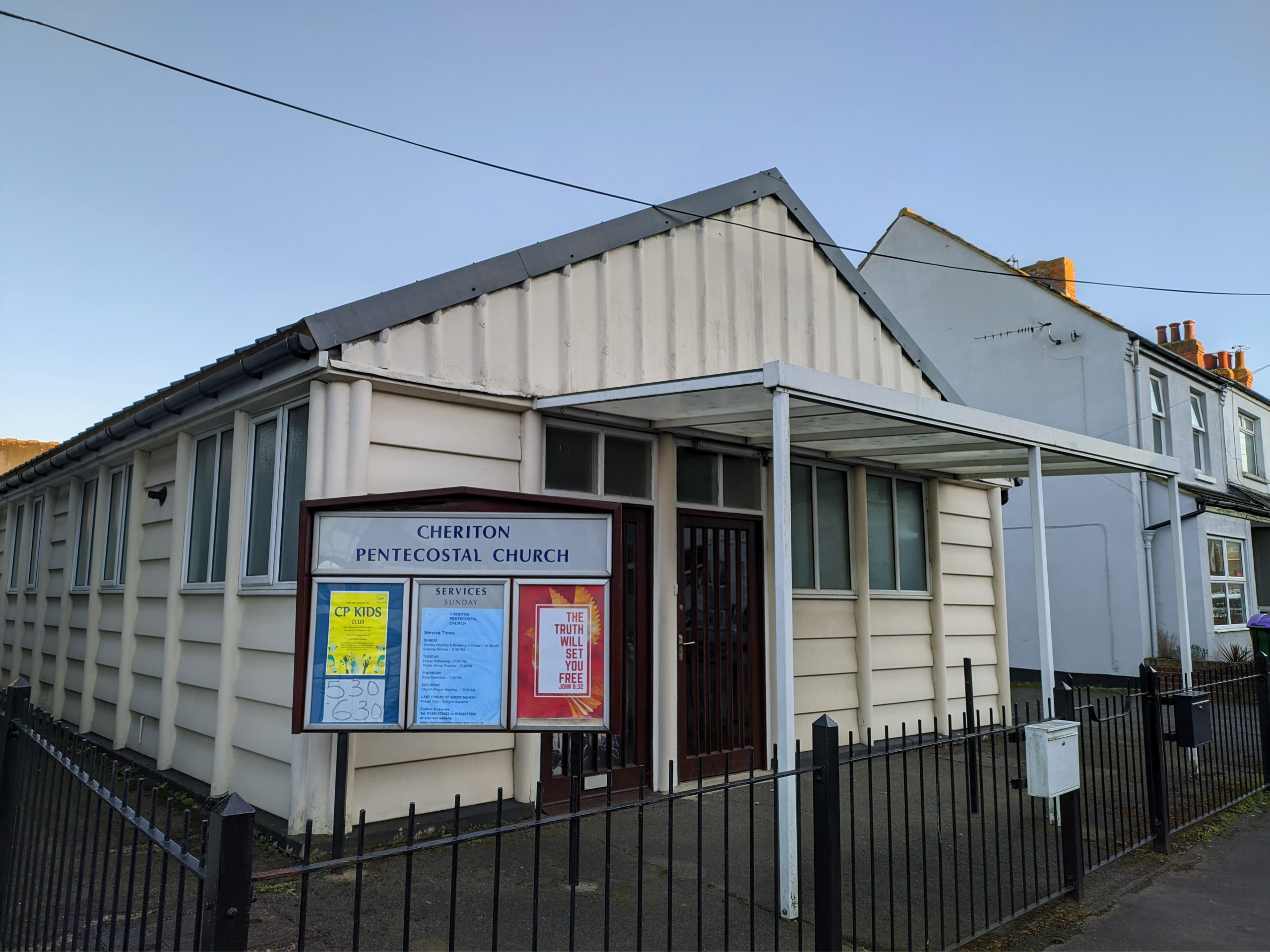 Cheriton Pentecostal Church banner