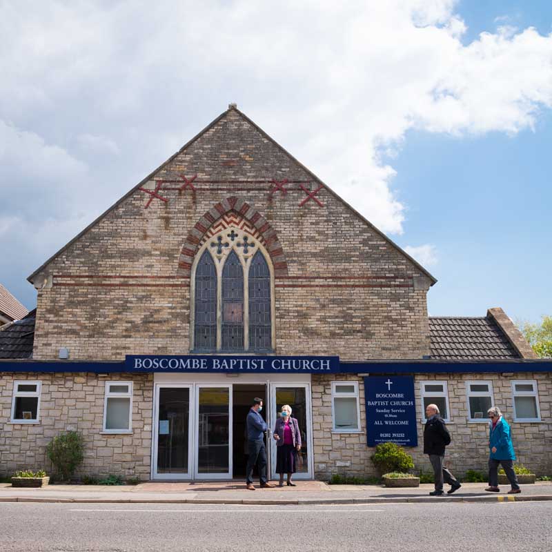Boscombe Baptist Church banner