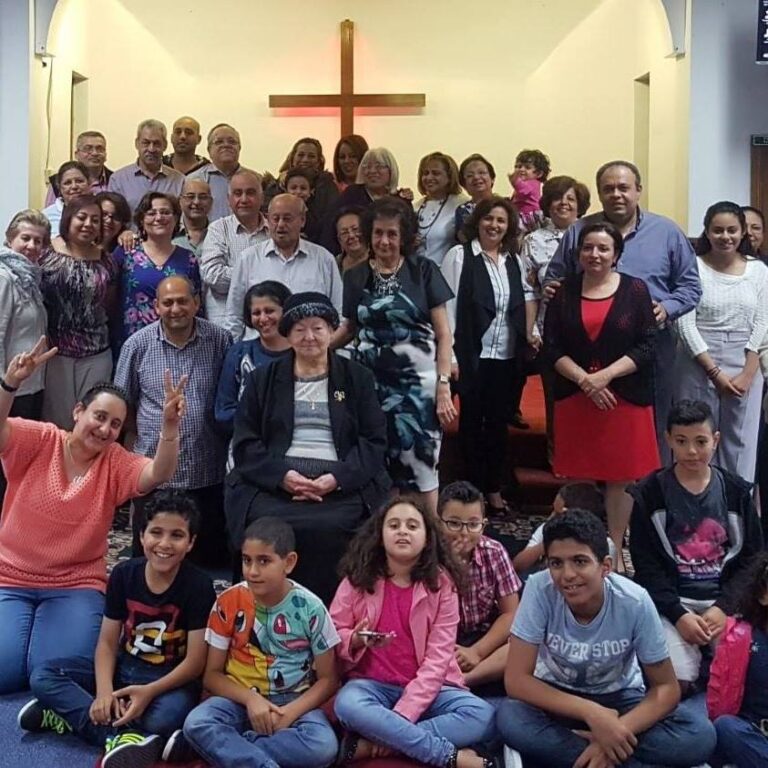 The Christian Arabic Evangelical Church banner