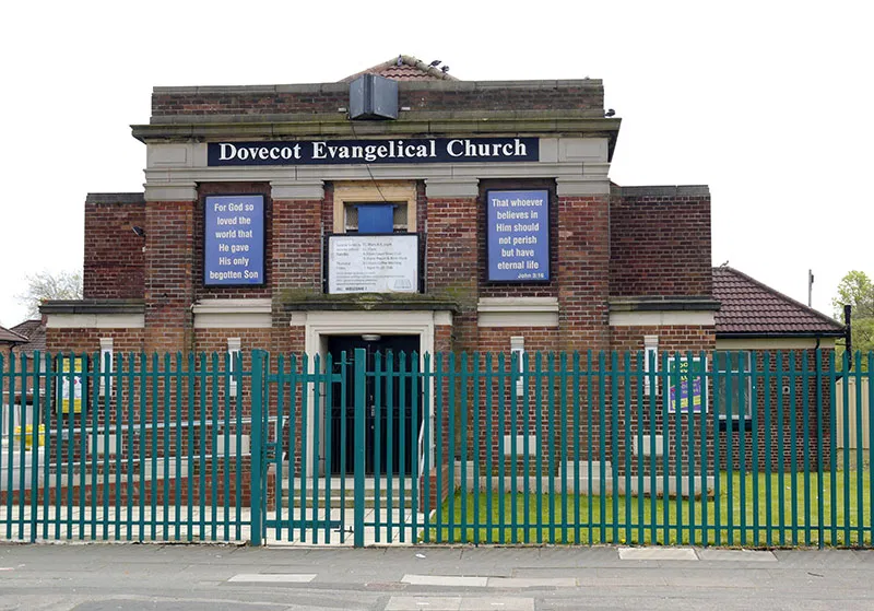 Dovecot Evangelical Church banner
