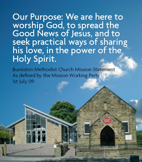Burniston Methodist Church banner