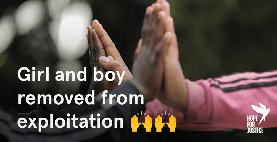 Girl, 9, and boy, 10, free from child labour