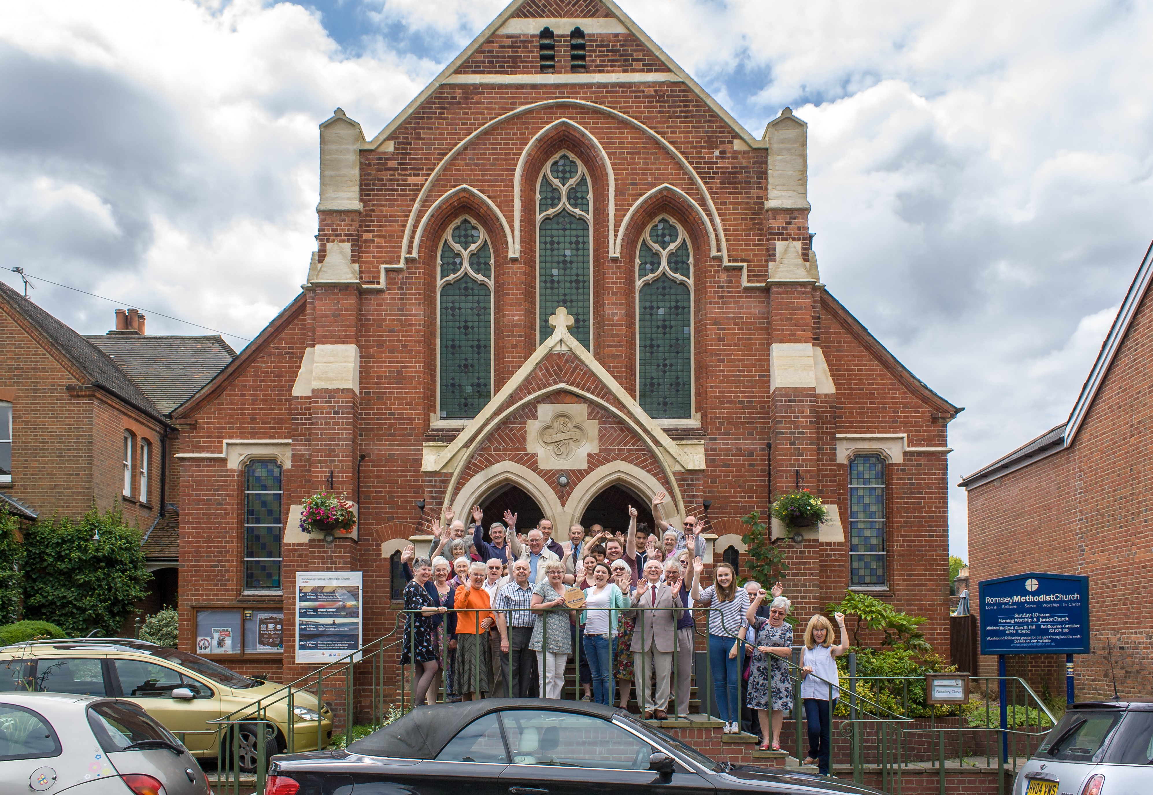 Romsey Methodist Church banner