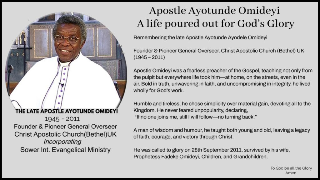 Christ Apostolic Church banner