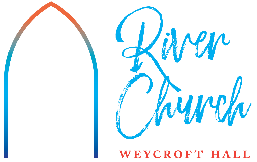 River Church, Weycroft Hall banner