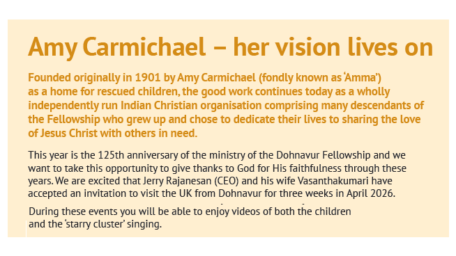 125 Years of the Dohnavur Fellowship - ONLINE EVENT