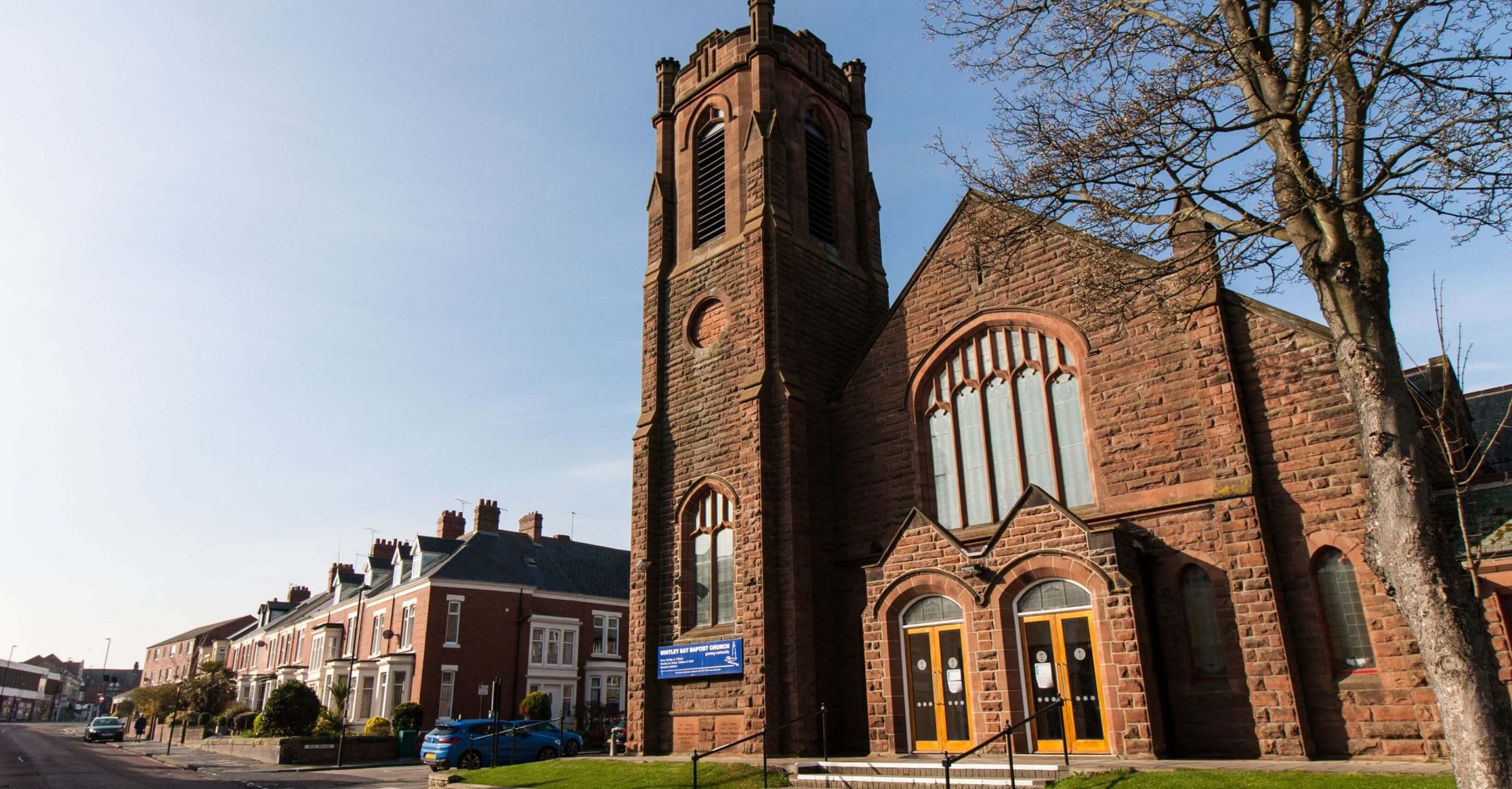 Whitley Bay Baptist Church banner