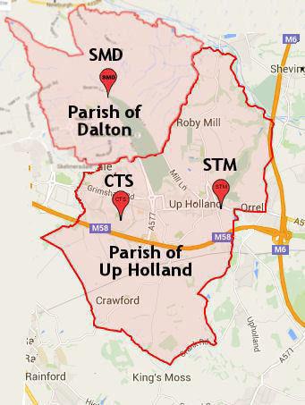 The Parochial Church Council of the Ecclesiastical Parish of Up Holland and Dalton banner