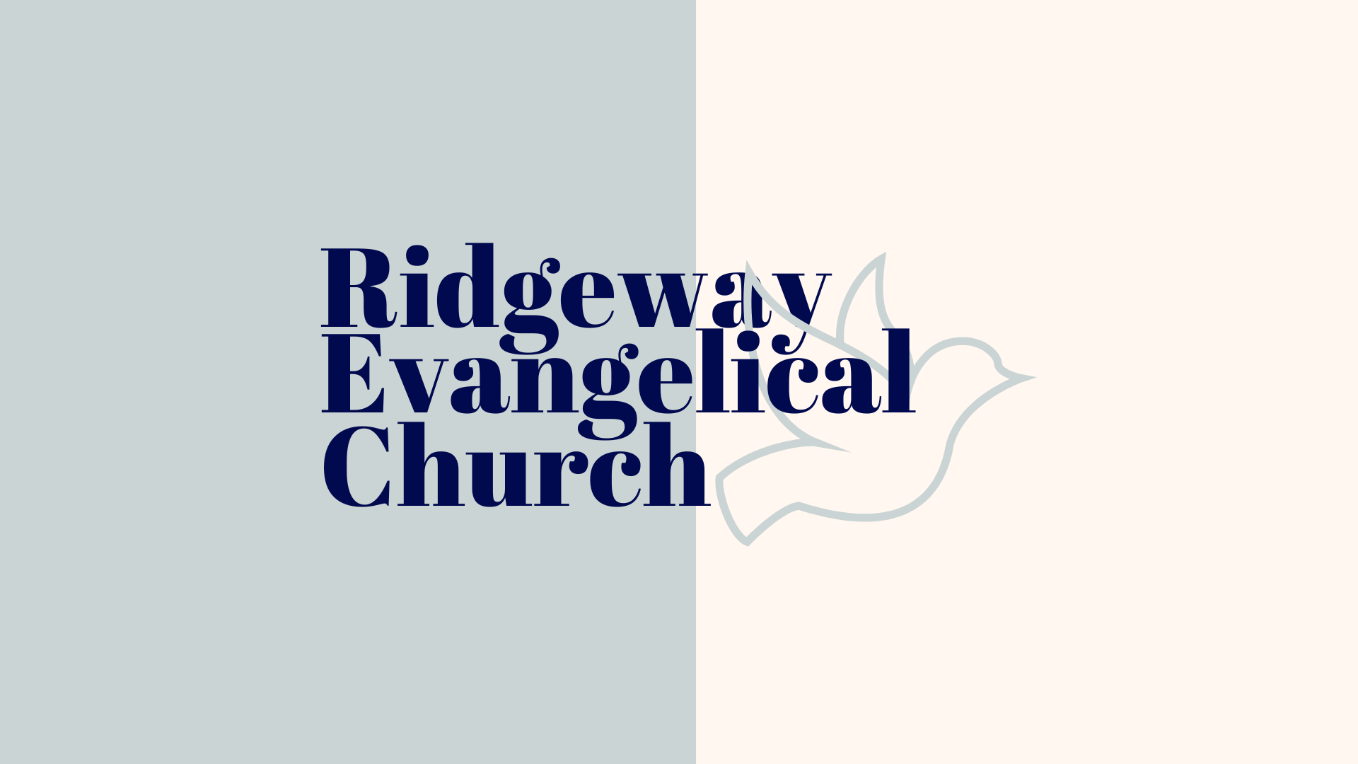 Ridgeway Evangelical Church banner