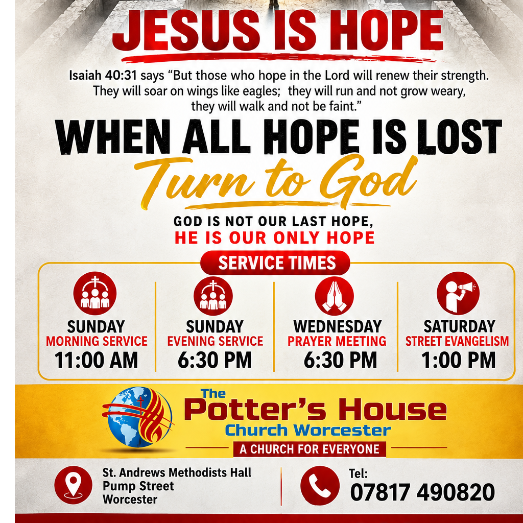 The Potter’s House Church Worcester logo