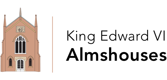 King Edward VI and the Reverend Joseph Prime Almshouse Charity banner