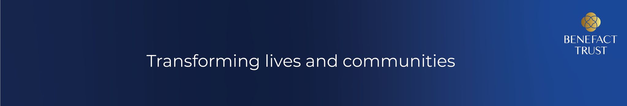 Benefact Trust Limited banner